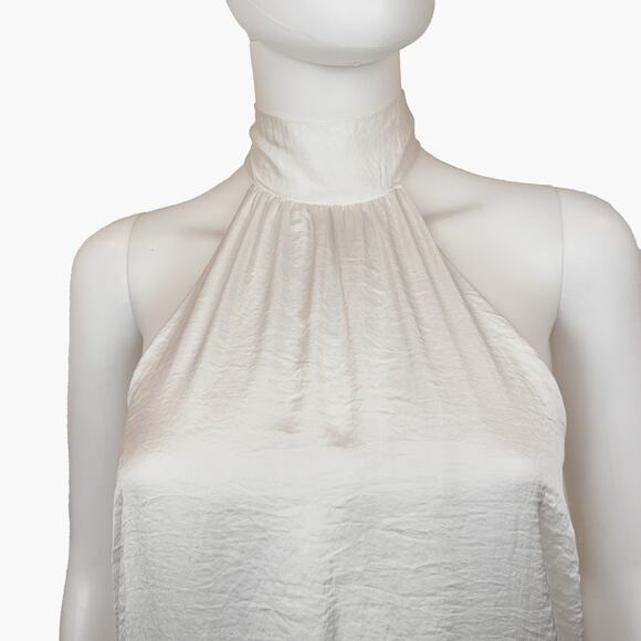 NWT VICI "Miami" Satin Halter Bodysuit (Off-White | Size M) - Picture 5 of 8